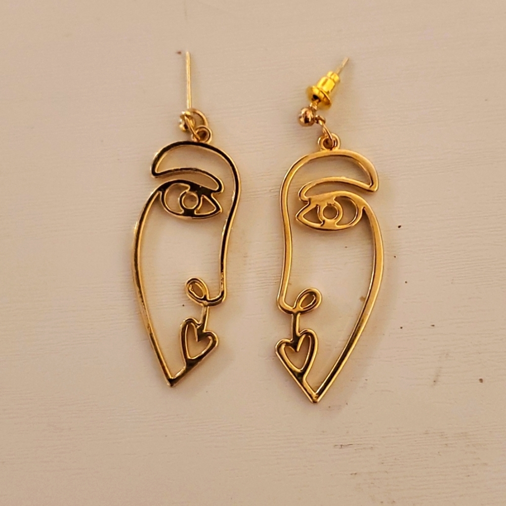 Abstract Face Earrings